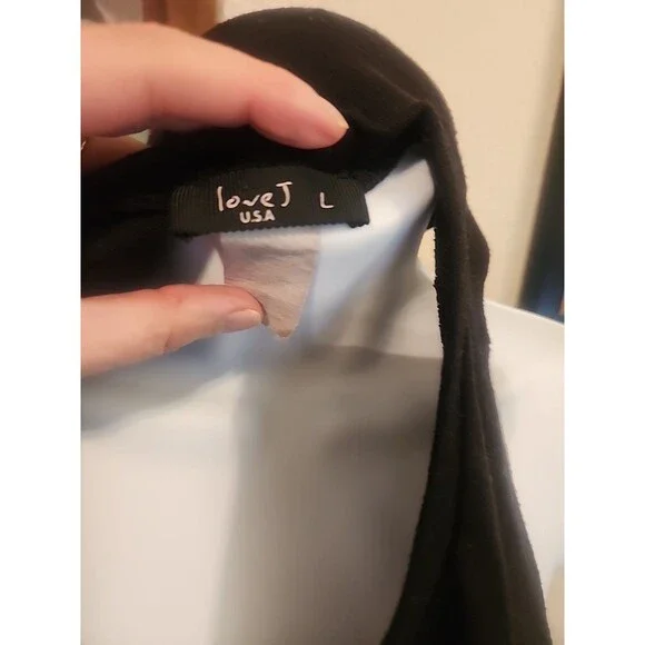 Love J USA California Republic Tank Top Large L Black Bear Flag Graphic Tee Cali - Picture 5 of 5